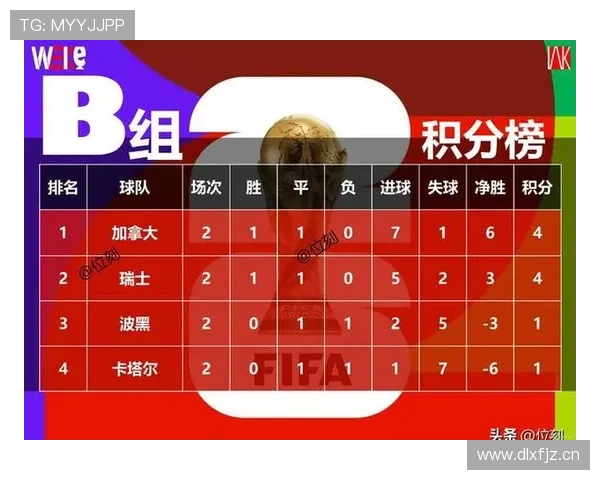 波黑世界杯B组数据：三场比赛积4分晋级